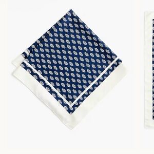 NWT Jcrew Printed scarf blue and white